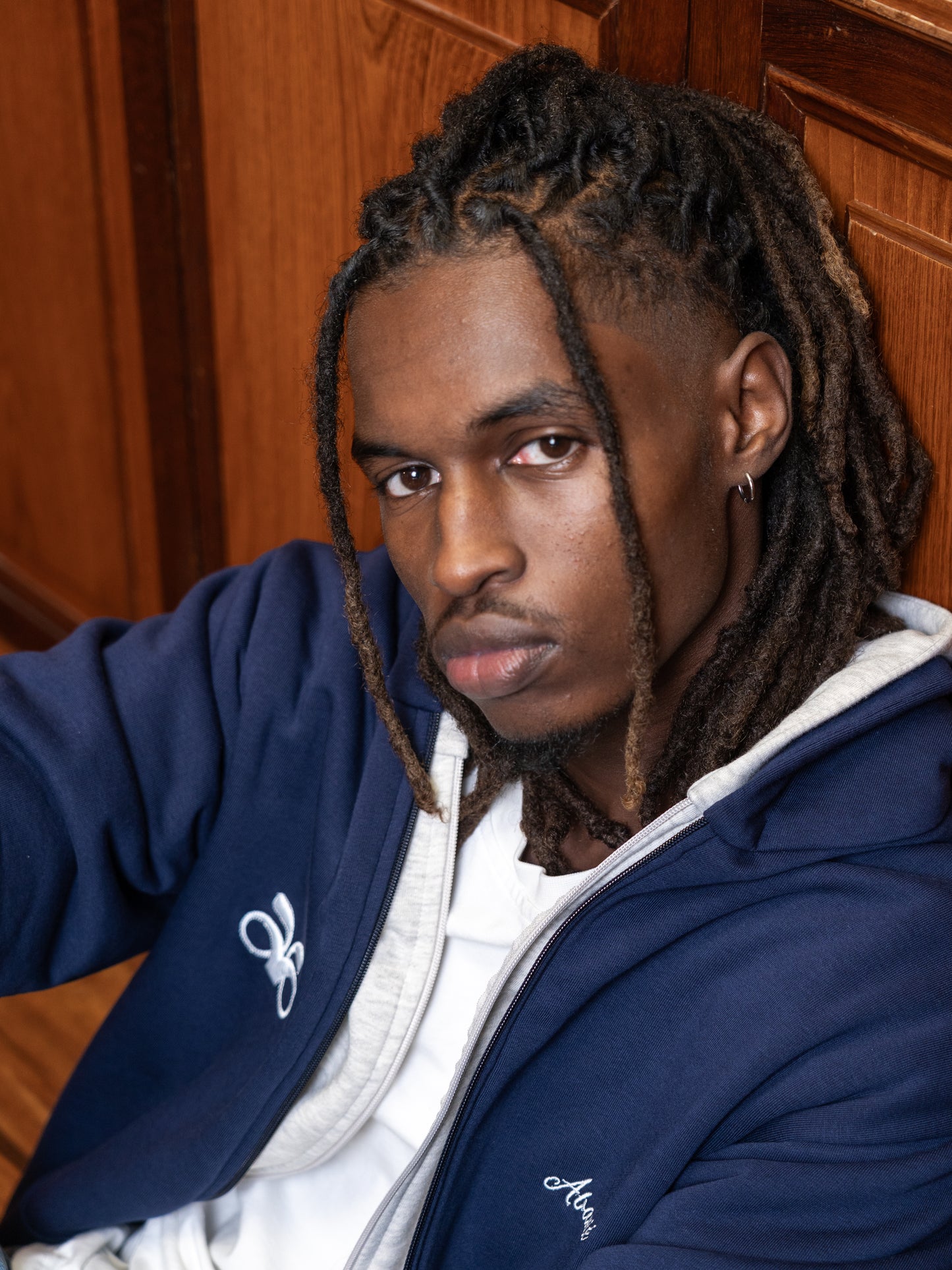 Dual Logo Zip-up Hoodie